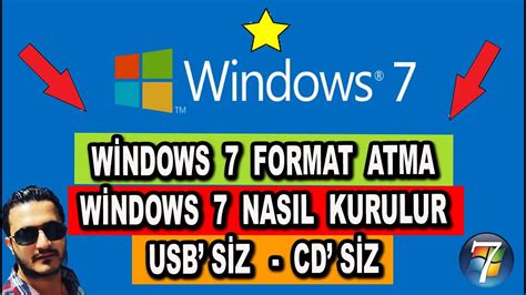 Windows 7 cd siz format nasıl atılır resimli anlatım